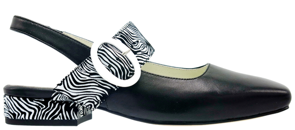 Belle Scarpe Rescue Black Zebra